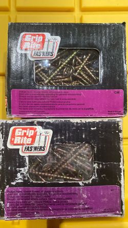 Grip Rite 2” gold screws Philips head