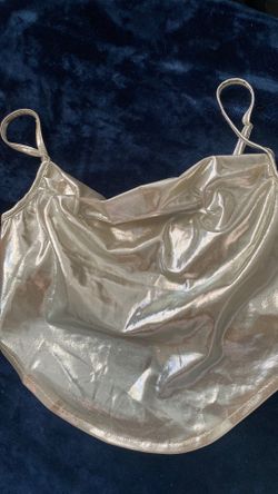 Women’s silver Metallic tank top