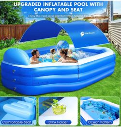 StarOcean Inflatable Pool with Canopy and Seat