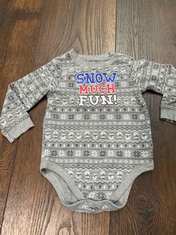 Boys long sleeve shirt snow much fun 24 months Garanimals #11
