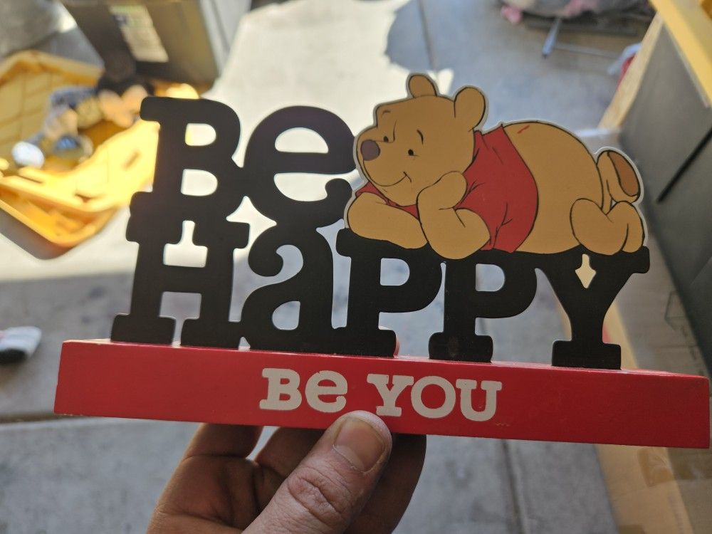 Winnie The Poo Hangible Sign
