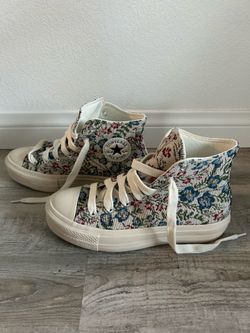 Converse Chuck Taylor All Star Lift Platform High Top Floral Tapestry