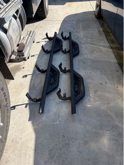Side steps for a Chevy Silverado