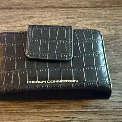 French Connection Fold Zipper Wallet
