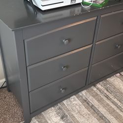 Grey Dresser 6 Drawers