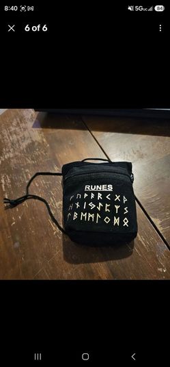 Obsidian Runes Pouch $5 Each. Multiple Available