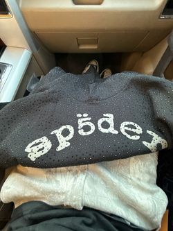 Sp5der Rhinestone Sweatshirt Black