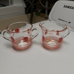 Antique Cream And Sugar Set