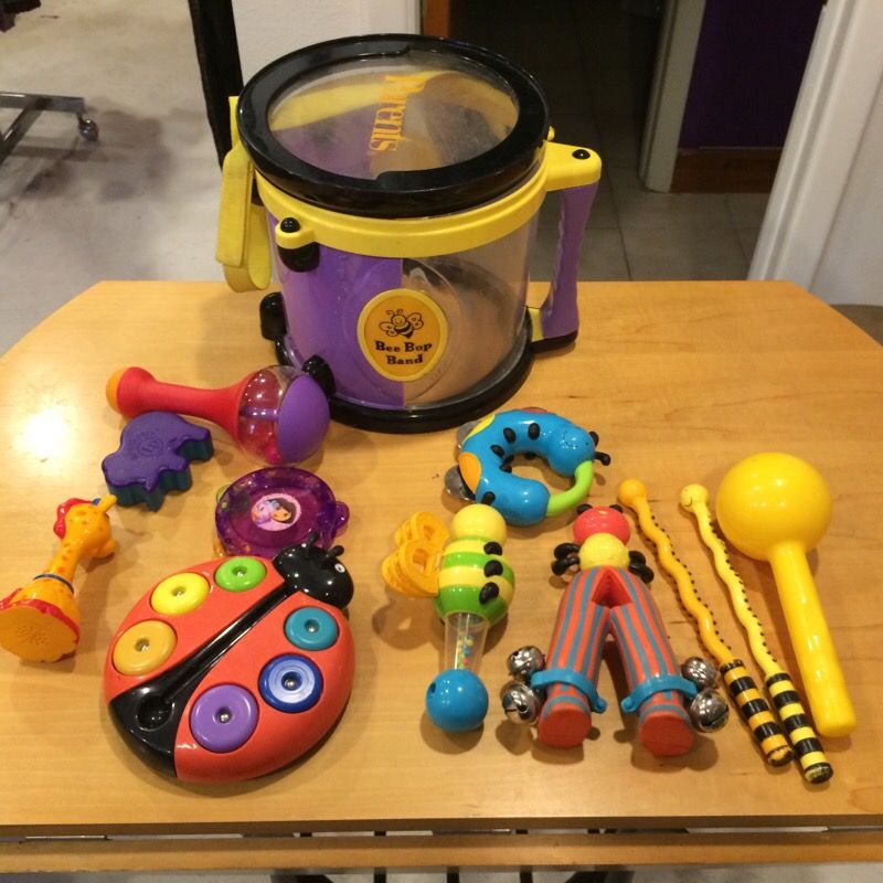 11 pc - parents Bee Bop Band- musical instrument toys