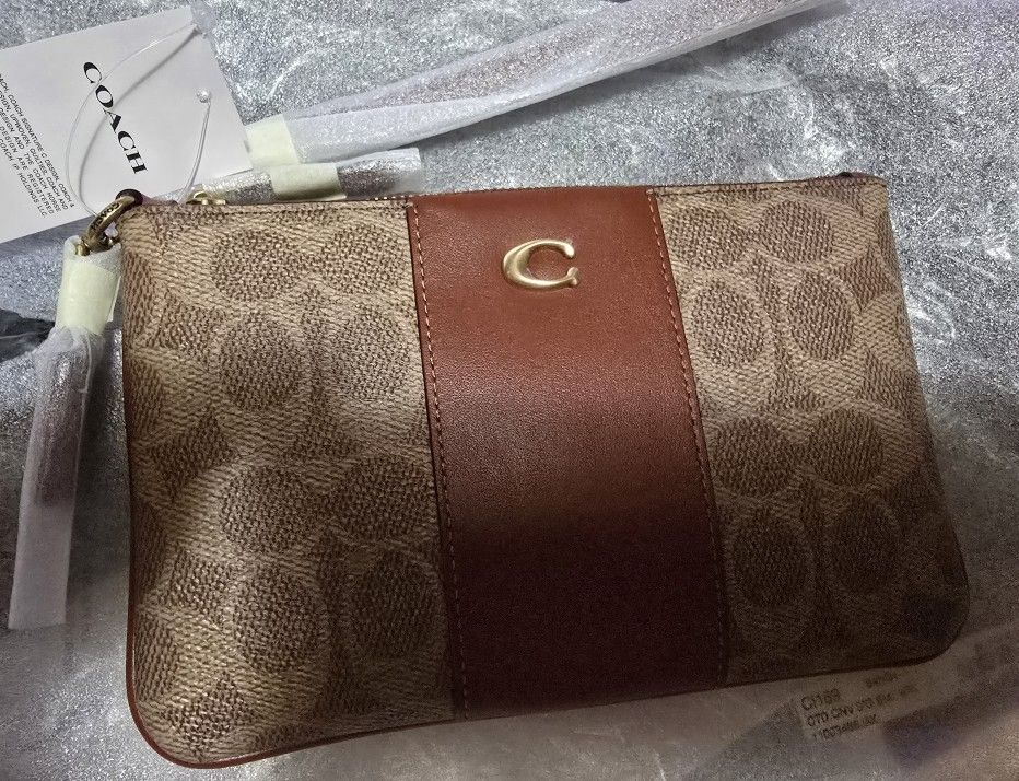 COACH PURSE TAN/ RUST