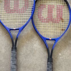 Tennis Rackets. Handled Section Needs Redone 