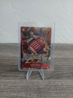 One Piece TCG A Fist Of Divine Speed Lucky.Roux TR MINT