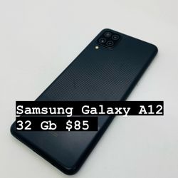 Samsung Galaxy A12 32 Gb Locked Only $85 