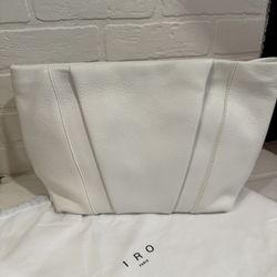 IRO White Clutch Handbag 