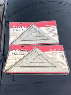 New 2-Piece Aluminum Angle Square Sets (7" & 12")