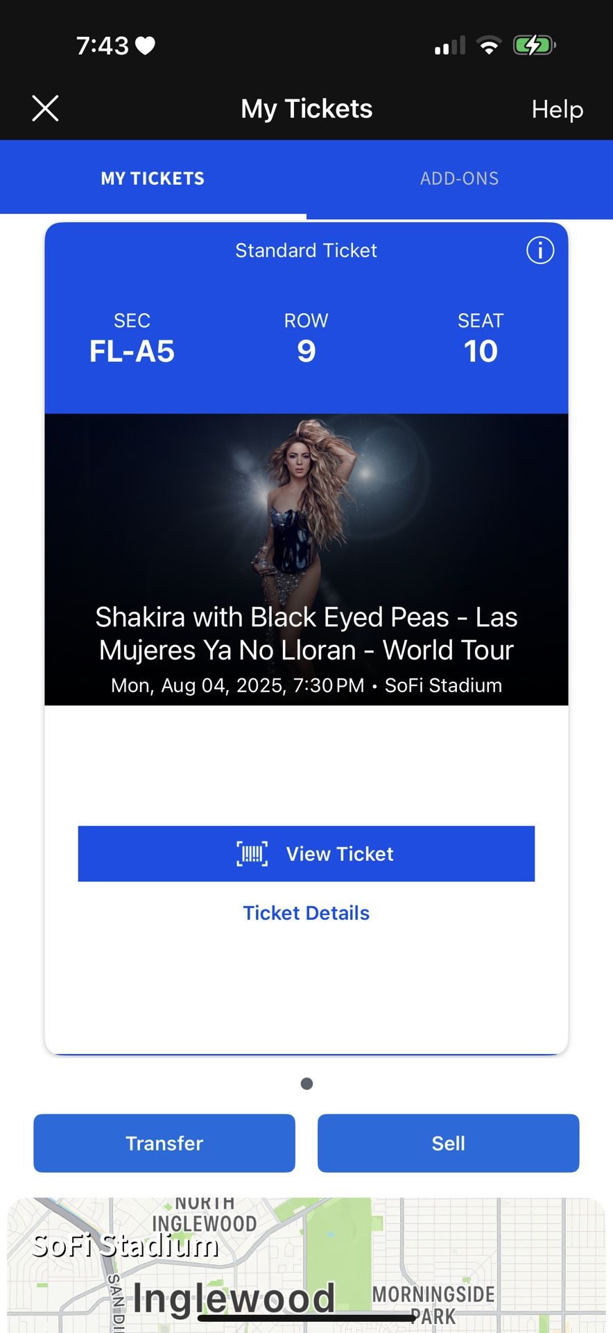 shakira concert