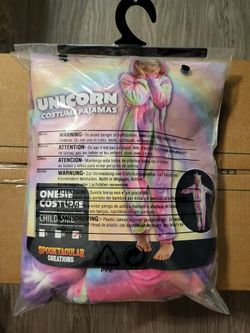 Spooktacular Creations Unisex Child Unicorn Onesie - Size: L