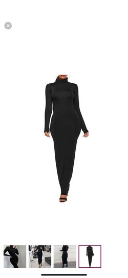 Long  Turtle Neck Dress