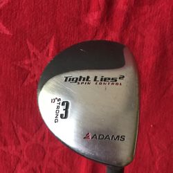 Tight Lies 2 Adams 3 Strong Wood 13* Regular Flex 