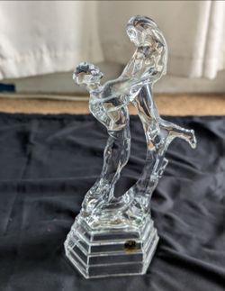 Vintage Crystal dancing couple figurine