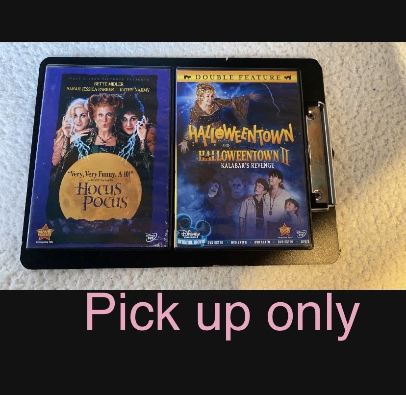 2 DVD Movie Hocus Pocus And Halloweentown And Halloweentown 2