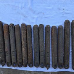 Vintage Cast Iron Window Counter Sash Weights - 32 Total, Various Sizes, Selling Individually