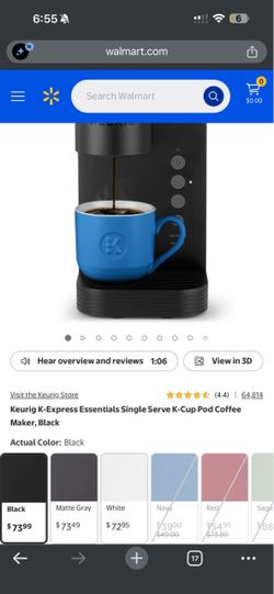 Keurig K-Express Essentials Single Serve Coffee Maker