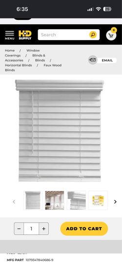 Window blinds.