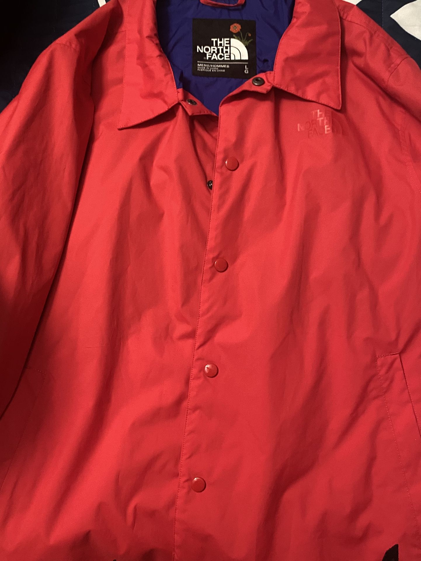 North Face x Nordstrom Olivia Kim Coaches Jacket Flower Floral Red