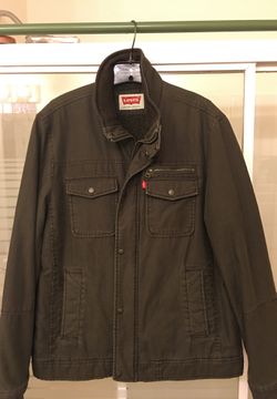 Men’s New without tags Levi’s size large trucker jacket with wool permanent lining