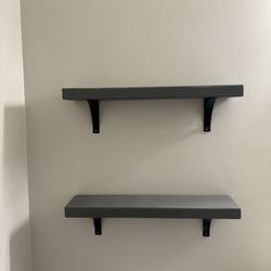 Set Of 2 Wall Shelves 