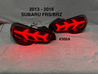 2013 To 2016 Scion FRS/ Subaru BRZ Lambo Style Sequential LED Smoked Tail Lights