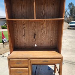 Study Desk with 4 Drawers and Book Shelf.