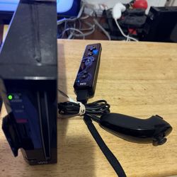 Black Nintendo Wii 