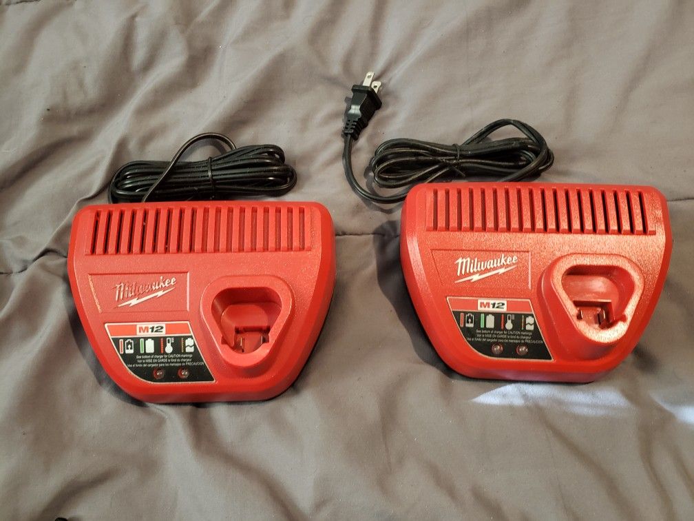 Milwaukee M12 Battery Charger-$25 EACH