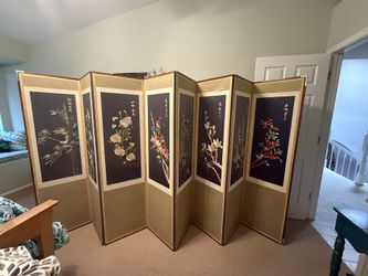 Korean Silk Screen- Reduced for quick sale