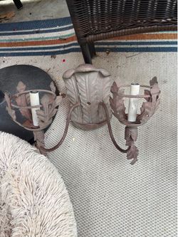 Chandelier and matching sconces