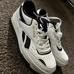 White With Black Reebok 