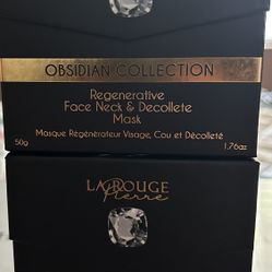 •	La Rouge Obsidian Face & Neck Set – Luxury Anti-Aging Cream + Mask