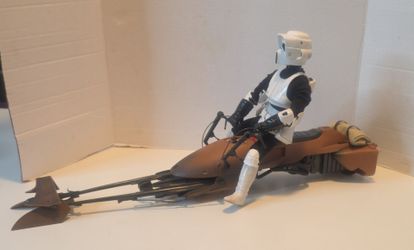 ⭐ Star Wars Scout Trooper & Speeder Bike (1999 Hasbro) ⭐