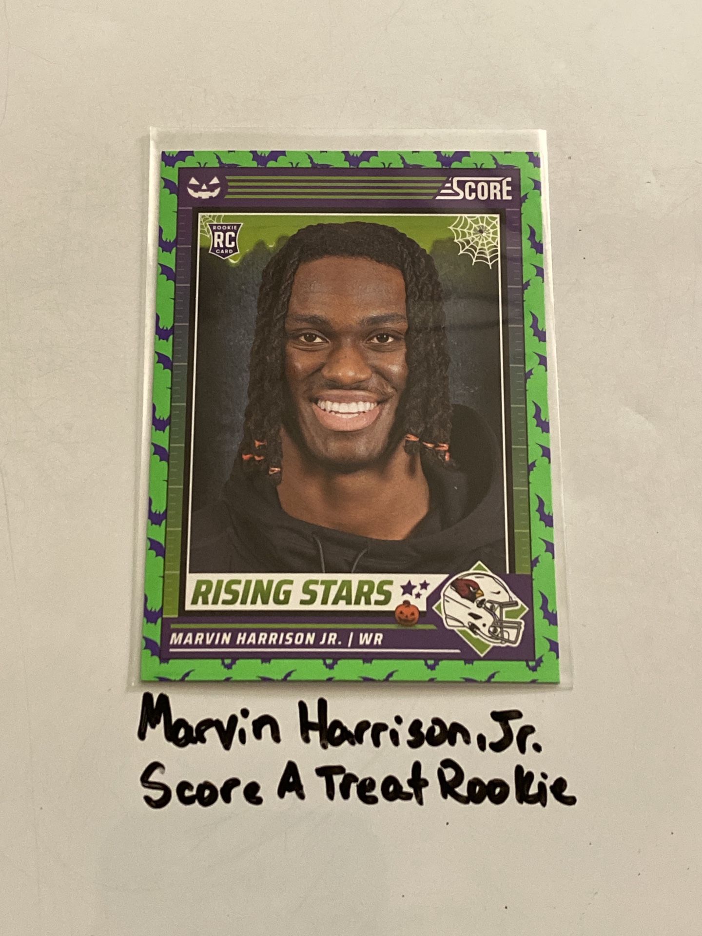 Marvin Harrison,Jr. Arizona Cardinals WR Score A Treat Rookie Card.