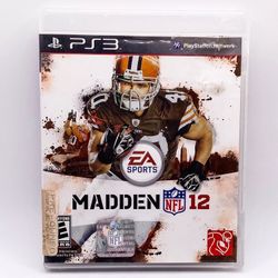 Madden NFL 12 PS3 PlayStation 3  Complete CIB EA Sports