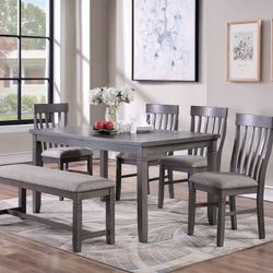 Dining Table Set With Bench 