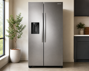 Samsung 27.4 cu ft stainless side by side refrigerator