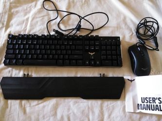 Gaming keyboard and mouse