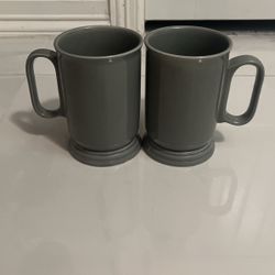 tall grey mugs