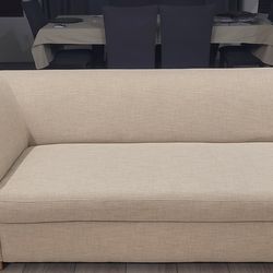 World market linen sofa