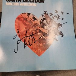 Gavin Degraw Signed Something Worth Sacimg Record Album