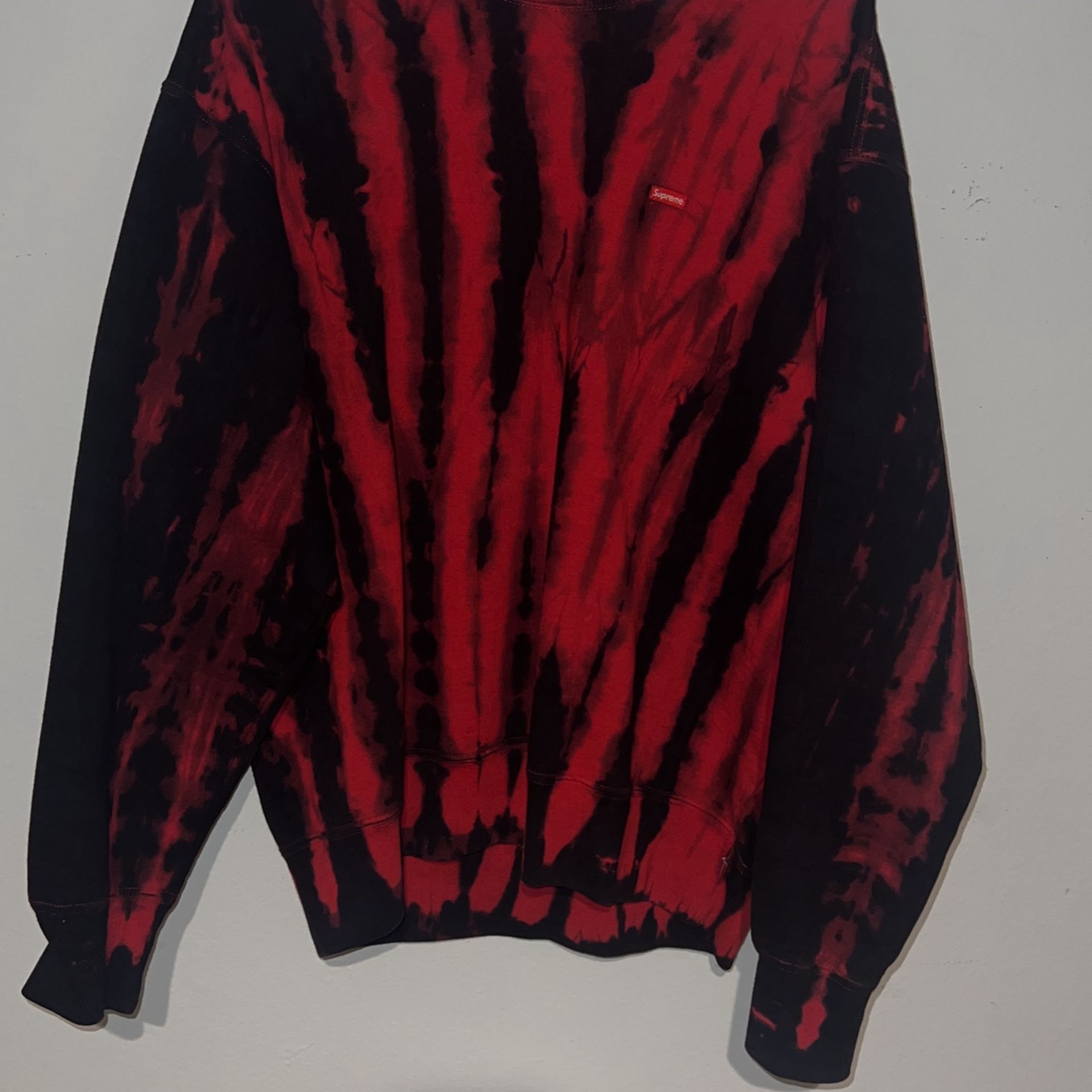 Supreme Small Box Logo Crewneck Tee Red Dye Size Medium