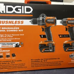 18v Ridgid 2 Tool Combo